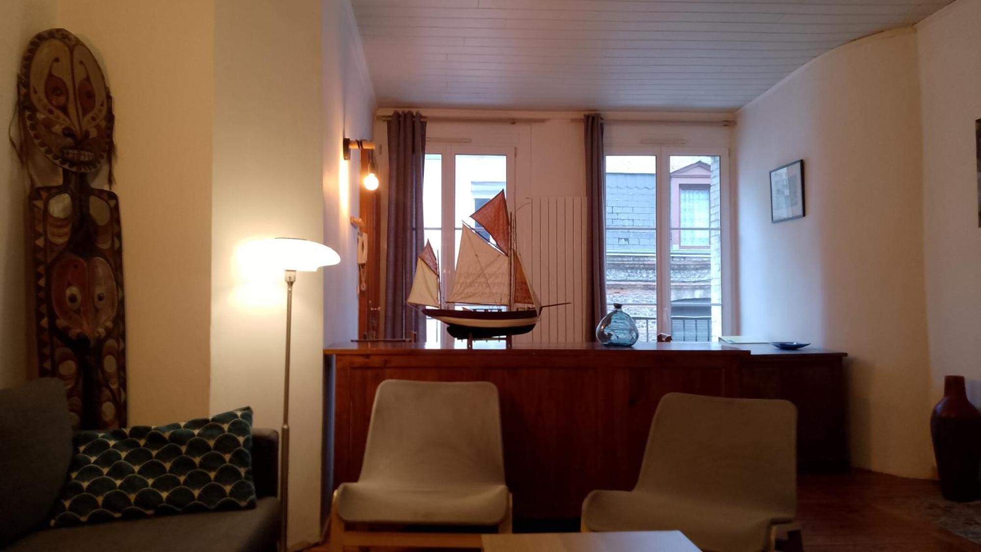 Loft En Duplex Avec Vue Sur Plage Et Chenal Dieppe Exteriör bild